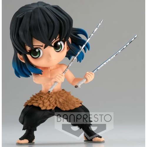 Banpresto: Q Posket - Demon Slayer Kimetsu No Yaiba - Inosuke Hashibira Ⅱ (Ver.A) Figure (13cm) (18455)