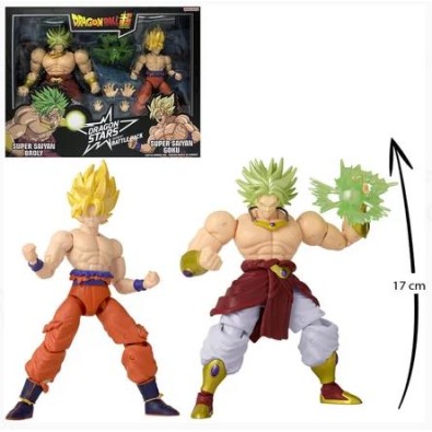Bandai: Dragon Stars - Dragon Ball Super - Super Saiyan Goku (Battle Damage Ver.) vs. Super Saiyan Broly Action Figures (37168)