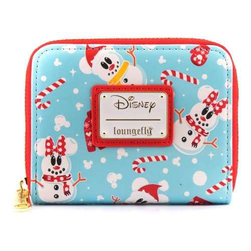 Loungefly: Disney Seasonal Snowman Minnie Mickey Aop Πορτοφόλι