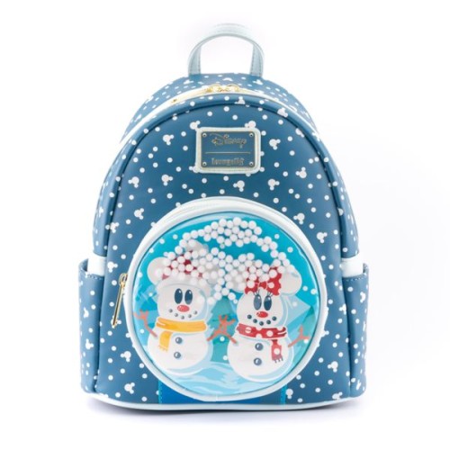 Loungefly: Disney Snowman Minnie Mickey Snow Globe Mini Σακίδιο πλάτης