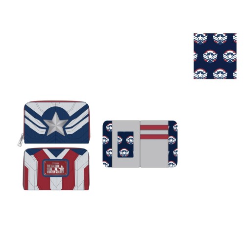 Loungefly: Marvel Falcon Captain America Cosplay Πορτοφόλι