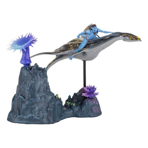 Avatar: The Way of Water Deluxe Medium Action Figure Neteyam & Ilu