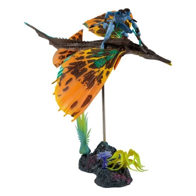 Avatar: The Way of Water Deluxe Large Action Figure Jake Sully & Skimwing