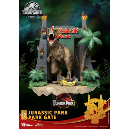 Jurassic Park D-Stage PVC Diorama Park Gate 15 cm