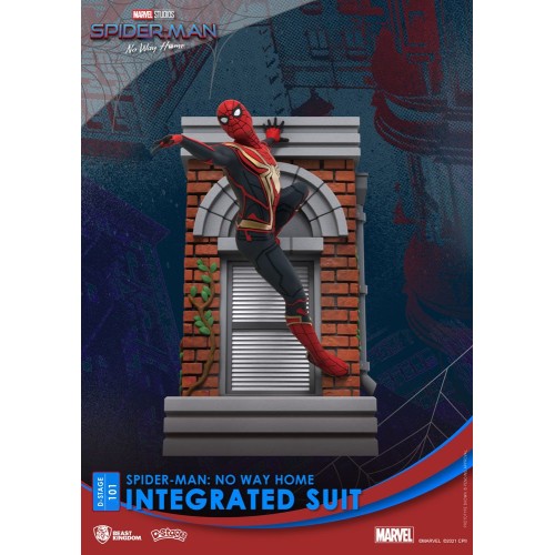 Spider-Man: No Way Home D-Stage PVC Diorama Spider-Man Integrated Suit 16 cm