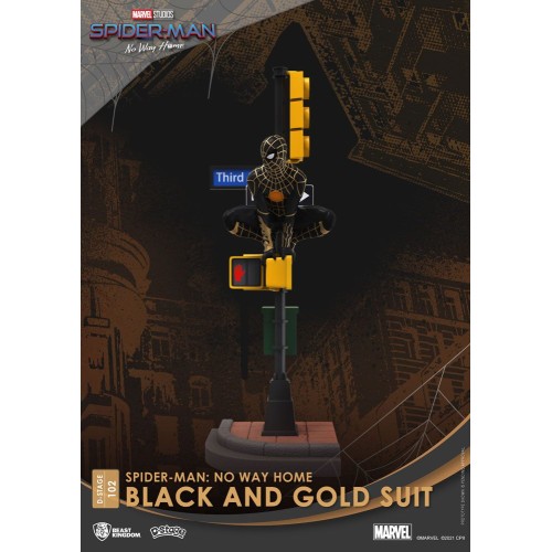 Spider-Man: No Way Home D-Stage PVC Diorama Spider-Man Black and Gold Suit (σε κλειστό κουτί) Version 25 cm