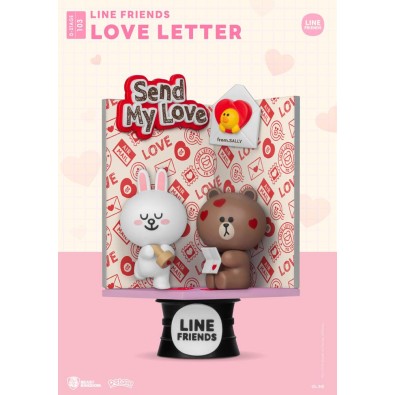 Line Friends D-Stage PVC Diorama Love Letter 16 cm