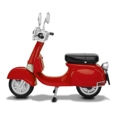 Egg Attack Action Vehicle with Light-up Motorbike Classic Style Red Version 12 cm