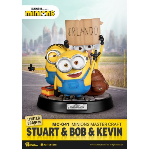 Minions Master Craft Statue Stuart & Bob & Kevin 35 cm