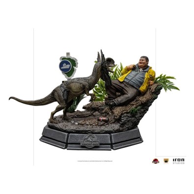 Iron Studios: Jurassic Park Art Scale Statue 1/10 Dennis Nedry meets the Dilophosaurus 21 cm