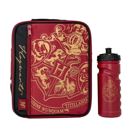 Harry Potter: Τσαντάκι Φαγητού με Παγούρι Burgundy Crest & Customise