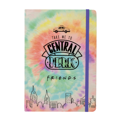 Friends: Σημειωματάριο A5 με λάστιχο - Tie Dye