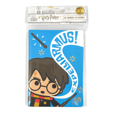 Harry Potter: Σετ 3 Σημειωματάρια Ασκήσεων A6 - Kawaii