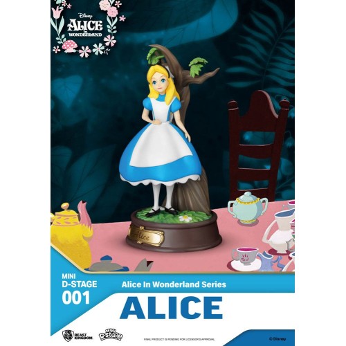 Alice in Wonderland Mini Diorama Stage PVC Statue Alice 10 cm