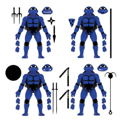 Teenage Mutant Ninja Turtles BST AXN Action Figures 4er-Pack Midnight Turtles SDCC Exclusive 13 cm