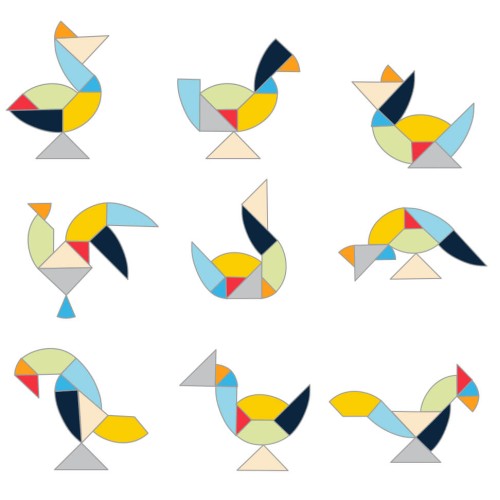 Egg Tangram Puzzle