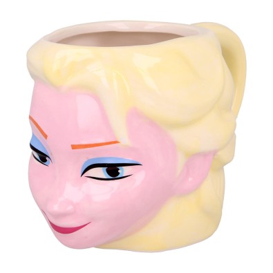 Elsa Ceramic Dolomite 3D Head Mug 11 oz in Gift Box
