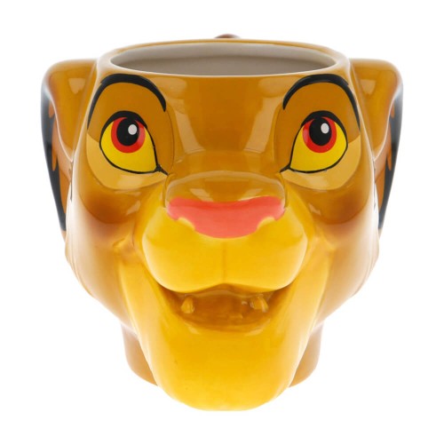 Simba Head Ceramic Dolomite 3d Mug 14 Oz