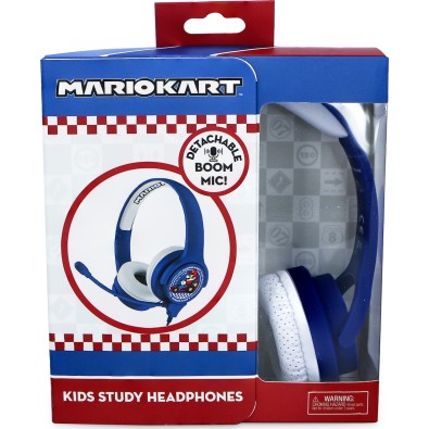 OTL Mario Kart Ενσύρματα On Ear Παιδικά Ακουστικά Μπλε
