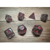 Chessex Translucent Polyhedral 7-Die Set - Smoke/Red