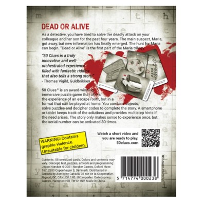 50 Clues Maria Part 1: Dead or Alive