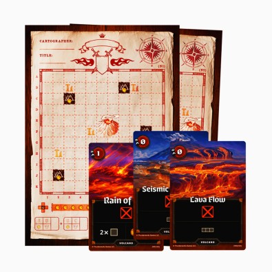  Cartographers Map Pack 1: Nebblis – Plane of Flame (Exp)