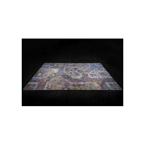 Gaming Mat - Corrupted Warzone City (111x152cm)