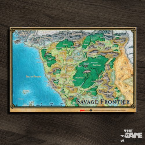 D&D - Savage Frontier Map (53x79cm)