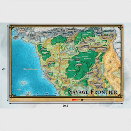 D&D - Savage Frontier Map (53x79cm)