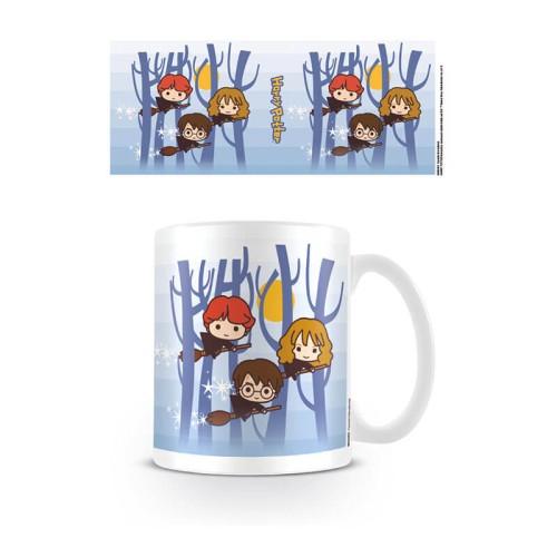 Harry Potter: Harry Ron Hermione Flying Chibi - Κούπα Καφέ