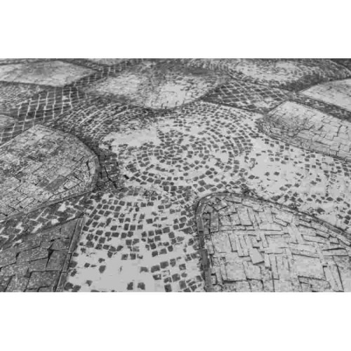 Kraken Wargames Gaming Mat: Winter Cobblestone City (183x122cm)