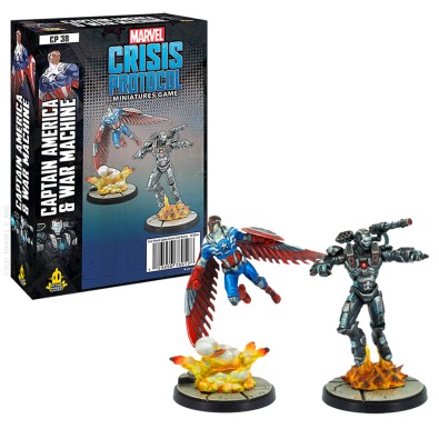 Marvel: Crisis Protocol Miniatures Game: Captain America & War Machine (Exp)