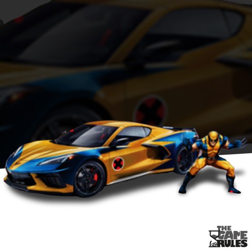 Marvel X-Men Wolverin Chevy Corvette (1:24)