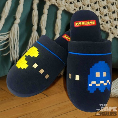 Pac-Man vs Ghost - Μαύρες Παντόφλες (42-45)