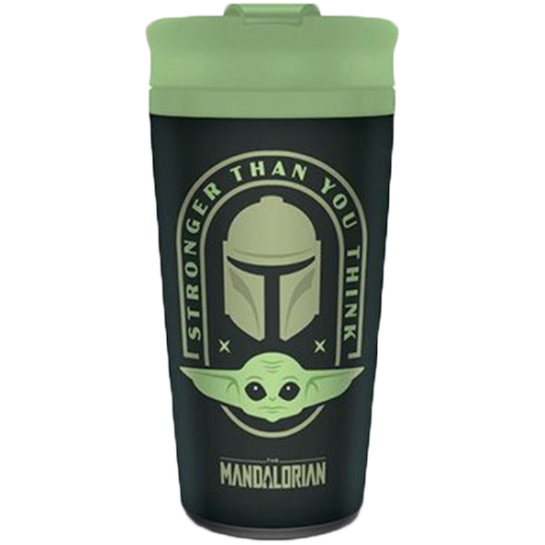 Star Wars: The Mandalorian (Stronger Than You Think) - Μεταλλική Κούπα Ταξιδιού