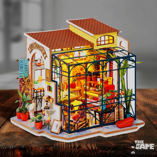 Robotime: Emily’s Flower Shop - 3D Puzzle (1:24)