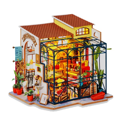 Robotime: Emily’s Flower Shop - 3D Puzzle (1:24)