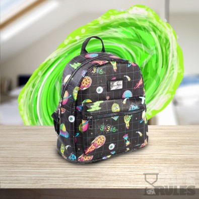 Rick and Morty - All Over Sublimation Printed Ladies Backpack