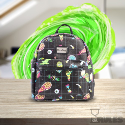 Rick and Morty - All Over Sublimation Printed Ladies Backpack