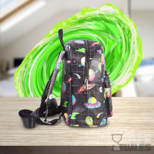 Rick and Morty - All Over Sublimation Printed Ladies Backpack