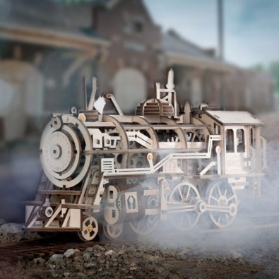 Robotime: Locomotive - 3D Puzzle - 349pc
