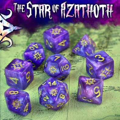 Star of Azathoth Dice - Nebula Polyhedral Set
