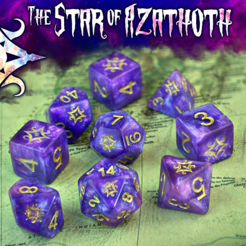 Star of Azathoth Dice - Nebula Polyhedral Set