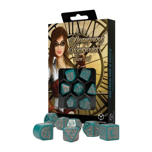 Steampunk Clockwork: Nautical Apparatus Modern Dice Set
