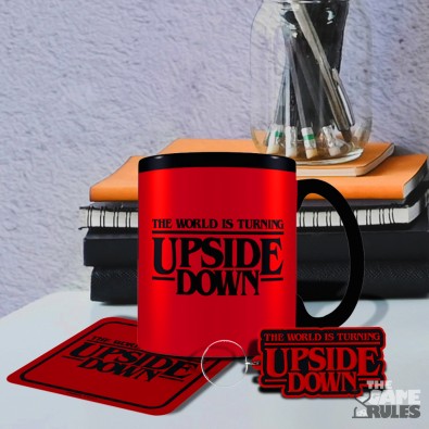 Stranger Things (The World Is Turning Upside Down) - Σετ Coaster, Μπρελόκ και Κούπα