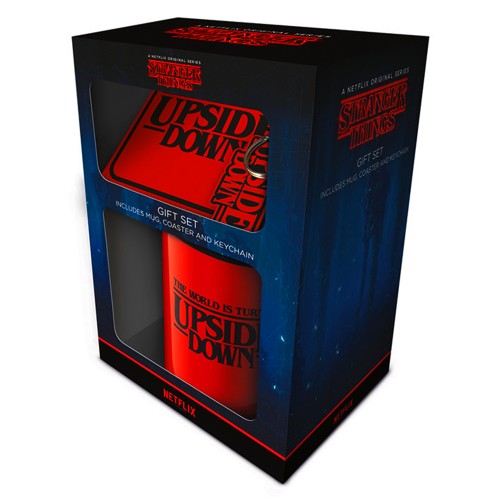 Stranger Things (The World Is Turning Upside Down) - Σετ Coaster, Μπρελόκ και Κούπα