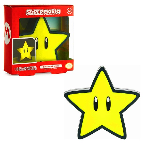 Super Mario: Super Star - Φωτιστικό με Ήχο