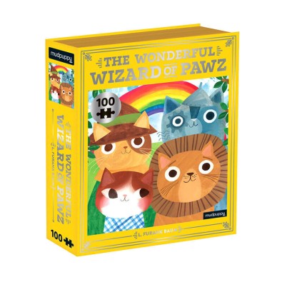 The Wonderful Wizard of Pawz Bookish Cats - Παζλ - 100 pc