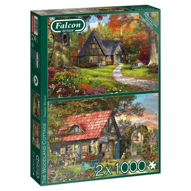 The Woodland Cottage - Παζλ - 2x 1000pc