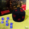 UP: D20 Plush Dice Bag - Black & Red